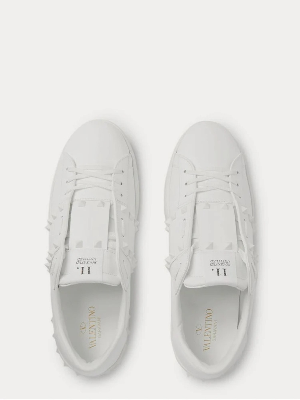 Valentino Garavani White Rockstud Low-Top Sneakers
